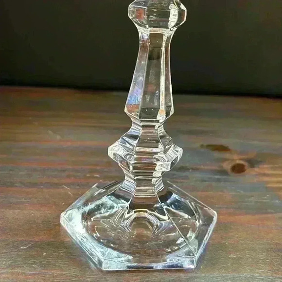 1 Pair Of Crystal Candle Holders/Candlesticks - Picture 2 of 6